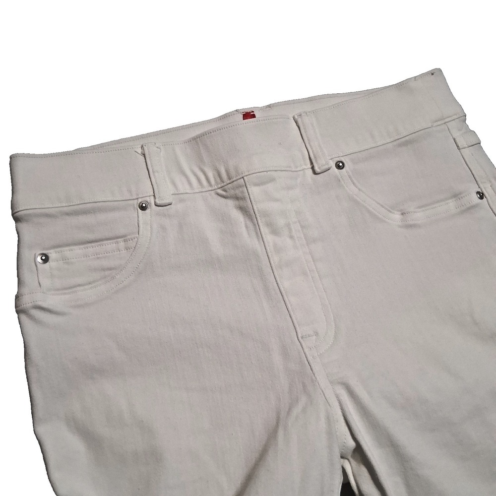 Spanx Womens White Size Medium Stretch‎ Skinny Ankle Jean Pull on 5 Pocket